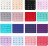 East Fantasy 4 Hook Bra Extender Women's Soft and Comfortable Bra Extension, 16 Pieces