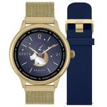 Radley Series 19 Smart Calling Watch with interchangeable Cobweb Gold Mesh and Ink Silicone Straps RYS19-4014-SET