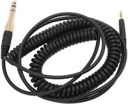 Coiled Audio Cable Replacement for HD598 HD598Cs HD599 HD569 HD579 HD558 HD518, Coiled AUX Headphone Extension Cable with 6.35mm Adapter, Headphone Extension Cords