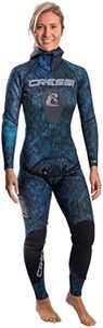 Cressi Mens Two-Piece 2-pieces Spearfishing Wetsuits, Camo Blue, Large US