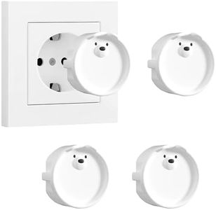 LLMtn 4 unidades de enchufes tipo F, tapa decorativa de silicona, cubierta protectora contra el polvo, cubiertas decorativas para enchufes, cubiertas de protección contra el polvo, protecciones