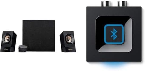 Logitech Z533 Sistema de Altavoces 2.1 con Subwoofer, 120W de Pico, Graves Potentes y Receptor de Audio Inalámbrico, Adaptador Bluetooth, Salidas 3.5 mm y RCA, PC/PS4/Xbox/TV/Smartphone/Tablet