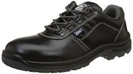 Allen Cooper AC-1267 Double Density DIP-PU Sole, Safety Shoe (Black, Size 8)