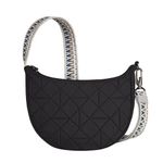 Travelon Unisex's Boho Anti-Theft Crescent Crossbody, Black, One Size