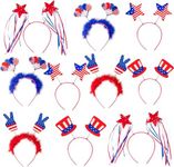 Moon Boat 10PCS Patriotic Head Bopp