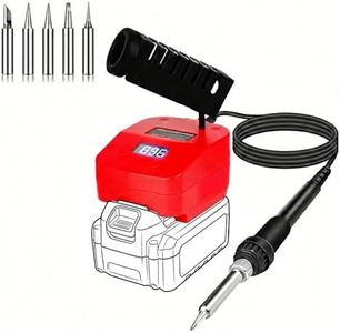 Fiihio Cordless Soldering Station Compatible with Craftsman 20V Battery, Portable Electric Soldering Iron with USB & Type C, Adjustable Temperature Soldering Iron Kit for DIY, Appliance Repair