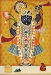 wallpics® Lord Shrinathji Nathdwara hindu religious Glossy photo paper poster II (60cm x 45cm) (unframed) II stjican7009-2