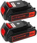 Battery 20v for BLACK+ DECKER Lithi