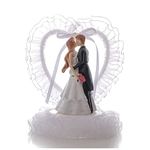 KIPETTO Wedding Cake Topper Romantic Bride and Groom Cake Topper for Wedding Valentine's Day Anniversary Birthday Party