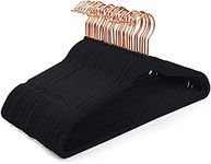 Seedware Non-Slip Velvet Hangers - Suit Hangers Ultra Thin Space Saving 360 Degree Swivel Hook Strong Pack of 100