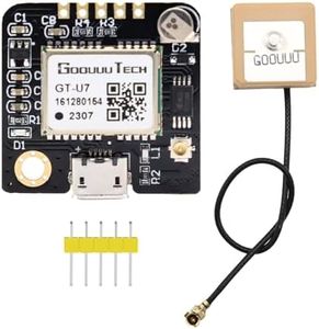 APKLVSR Modulo GPS GT-U7, modulo GPS GT-U7, modulo ricevitore 3,6 V-5 V, alta sensibilità con antenna IPEX, compatibile con microcontrollore satellitare GPS NEO-6M per Arduino EEPROM