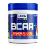 USN Power Punch BCAA Amino Acids Powder, Watermelon Flavour - 200g, Vegan BCAA Powder, Vitamin B6 & No Sugar, Pre Workout or Intra Workout Energy Drink Mix & Dietary Supplement to Maximise Performance