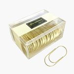 Gold Jumbo Paper Clips, 50pcs 50mm/1.97" Large Wide Planner Paper Clip Non Skid Smooth Finish Steel Wire Office Supply Accessories (Gold)