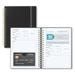 Onesky Business Card Organizer Book & Holder-Credit Card Organizer-Customer Info Tracking and Card Storage-Organizes Business, Credit, Shopping, Reward Cards; Capacity: 64 Cards (Black)