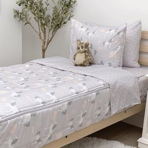 Beddy's Fairytale Unicorn Girls Durable Zipper Bedding for Kids, Bed in a Bag, Purple Sheets & Comforter with Unicorns Design, Includes Pillowcase & Pillow Sham Easy to Make & Wash