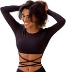 Bona Fide Workout Tops for Women - Short/Long Sleeve Compression Shirt - Breathable Tight Crop Top for Gym, Running, Yoga