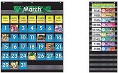 Scholastic Classroom Resources Pocket Charts for Calendar and Daily Schedule Management (SC583866, SC583865)