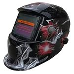 YARNOW Automatic Welding Helmet Solar Helmet Welding Hood Auto Darkening Welding Helmet Solar Helmet Welding Shied Helmet Protection Silver Color Box Helmet for Welding