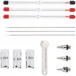 WANGCL Airbrush Needle And Nozzle Set 0.2mm/0.3mm/0.5mm + Nozzle Airbrush Replacement Parts with Wrench for Airbrush Spray Gun Model Spraying Paint Maintenance Accessories