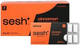 Sesh+ Quit Smoking Aid, Nicotine Gum smoking cessation aid, 2mg, Cinnamon, 100 Pieces