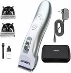 Listerpro Dog Clippers Professional Heavy Duty Dog Grooming Clipper Low Noise High Power Rechargeable Cordless Pet Grooming Tools for Small & Large Dogs Cats Pets (with Blade 1mm 3mm 6mm)