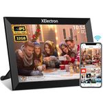 XElectron 10.1 inch WiFi Digital Photo Frame with Slideshow, Video & Sound HD IPS Touch Screen, Smart Cloud Picture Frame with 32GB Internal Memory, Easy to Share via Frameo App Auto-Rotate