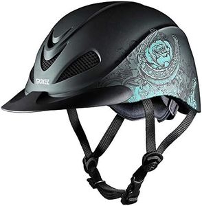 Troxel Rebel Turquoise Rose Helmet M
