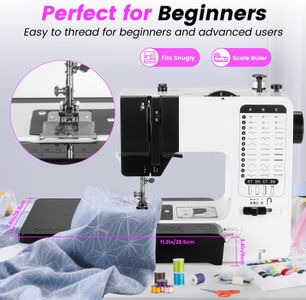 Mini Sewing Machine – 38 Stitches, Black Portable Electric