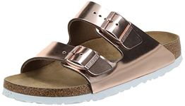 BIRKENSTOCK Women's Arizona Leder Softfootbed Mules, Bronze, 8 UK