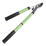 GARDENWORK Telescopic Loppers for Gardening,43-58cm Extendable Rubber Handles,Bypass Lopper with SK5 Alloy Blades,Tree loppers for Fruit Trees, Branches and Bushes,Cutting 5cm Trees,Green