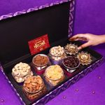 Healthy Treat Elegance Dry Fruit Diwali Gift Hamper | Roasted Dry fruit Gift Box with Brass Diyas and Diwali Greeting Card | Diwali Gift Hampers | Dry Fruit Diwali Gift Box | Wholesome Corporate Gifting | Healthy Snacks Diwali Gift Hamper for Gifting