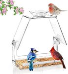 WENMIXER Window Bird Feeder with No