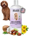 4-in-1 Lavender & Chamomile Dog Shampoo Dog Shampoo, Conditioner & Detangler - Best Shampoo for Goldendoodles, Poodles & Doodles - for Matted Pet Hair - Made in The USA, 16OZ [Non-Organic]