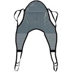 Patient Aid Padded U-Sling with Head Support, Universal Patient Lift Sling, Size Large, 225-375 lbs Capacity