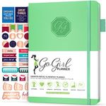 GoGirl Planner and Organizer for Women – Compact Weekly Planner, Goals Journal & Agenda to Improve Time Management & Productivity (Mint Green)