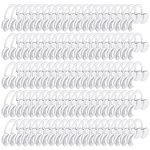 Zhengmy 100 Pcs C-Shape Teeth Whitening Cheek Retractor, Mouth Opener Mouth Retractor for Teeth Whitening Dental Cheek Retractor for Dentist Party Challenge Games, Size Medium (Clear)