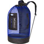 Stahlsac by Bare Panama Mesh Backpack (Black/Blue)