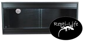 36x15x15 Inch Vivarium Flatpacked In Black, 3ft Viv By Repti-life