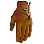 Callaway Golf Opti Color Glove (Worn on Left Hand, Men's, Medium/Large, Tan)