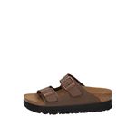 Birkenstock PAPILLIO women's slippers 1027417 ARIZONA PAP FLEX PLATFORM size 5.5 UK Mocca