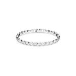 Swarovski Women's Tennis Bracelet, Crystals, Rhodium Plated, White, Medium