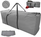 Kingsbridge Christmas Tree Storage Bag XL-Double Stitched Seams on Premium 600D Fabric-For up to 9ft Trees-3 Way Zip for Easy Loading-LxWxH 140cmx45cmx55cm Xmas Tree Storage Bag