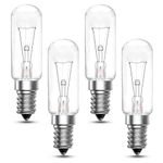 Lamptobe Cooker Hood Bulbs 28W Screw Extractor Fan Bulbs, Oven Hob Light Bulb, SES E14 Small Edison Screw Kitchen Hood Bulb Dimmable, Warm White 2700K, AC 220V-240V, Pack of 4