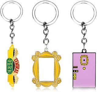 CHUQIU Friends TV Show Merchandise Keychain Peephole Monica's Door Frame Keychain for Women Best Gift, A- Keychain, Medium