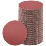 100Pcs 6 Inch No-Hole Sanding Disc, SIJDIEE 120 Grit PSA Aluminum Oxide Self Stick Adhesive Backed Sandpaper for Random Orbit Sanders