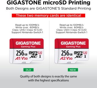 Gigastone 256GB MicroSDXC Memory Card – High Speed, UHS-I