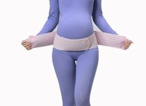 SupportSmart Maternity Belt, Pregnancy 3 in 1 Support Belt for Back/Pelvic/Hip Pain, Band Belly, Breathable Waistband for Lower Back Pain Relief (Pink)