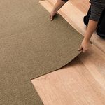 Mohawk Home Channel Peel & Stick Carpet Tile Solid Tan 2' x 2' Set of 15 Perfect for Indoor & Outdoor Residential and Commercial Floors