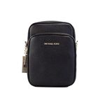 Michael Kors crossbody purse for women jet set travel crossbody bag (Black)