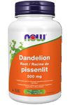 NOW Supplements Dandelion Root 500mg Capsules, 100 Count